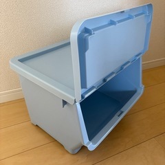 収納ケース　ブルーの画像