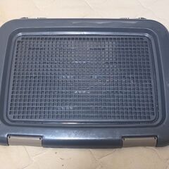✨未使用に近い✨ペット(犬)🐕️トイレトレー❗(色)紺？黒？フチ...