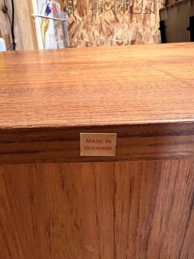 値下げ！アンティーク無垢材 北欧家具シェルフ扉付きmade in Denmark