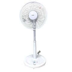 25C170_ジ6【美品】千住 TEKNOS テクノス 30cmリモコン扇風機 KI-171R 2022年製 扇風機 リビング扇 季節家電 現状品 中古の画像