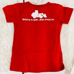 ホイールローダー Tシャツ 100cm レッドの画像