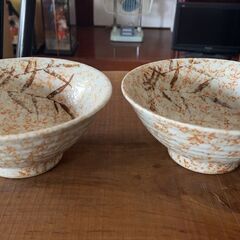 そば丼 磁器志野5.8丼 美濃焼ペア