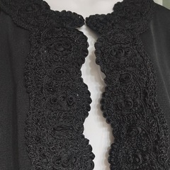 1300.PLATINE黒いレーストリム長袖カーディガン⭐︎の画像
