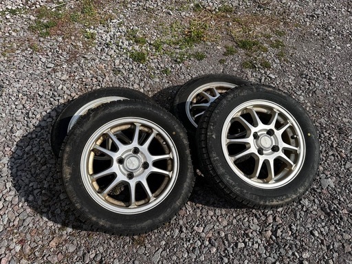 155/65r14 VRX2 スタッドレスタイヤ ホイール付き 14インチ PCD100