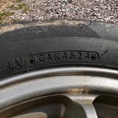 155/65r14 VRX2 スタッドレスタイヤ ホイール付き 14インチ PCD100の画像