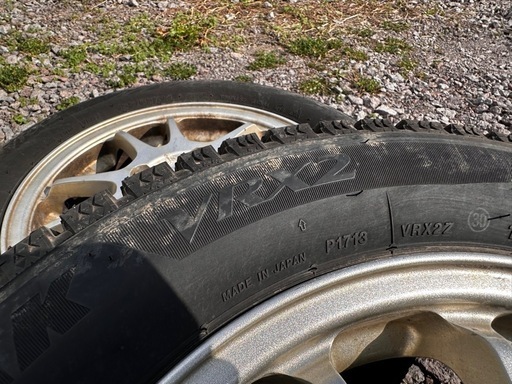 155/65r14 VRX2 スタッドレスタイヤ ホイール付き 14インチ PCD100