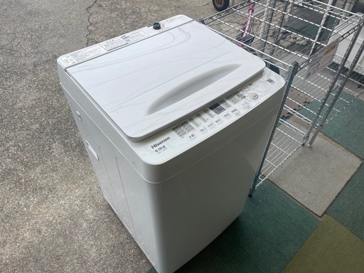 【リサイクルサービス八光】2023年製　ハイセンス　全自動洗濯機 ホワイト HW-T60H [洗濯6.0kg /簡易乾燥(送風機能) 