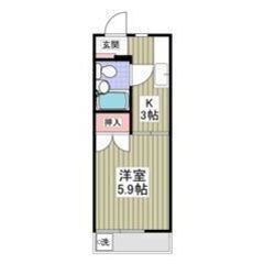 💚💛フリーレント1ヶ月付き💛💚スーパーコンビニ徒歩圏内🎶鶴瀬駅徒...