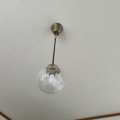 ペンダントライト　ガラス　　　電球セット