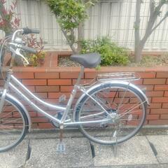 (chariysohy出品)26インチ自転車、シルバー、ギア付き