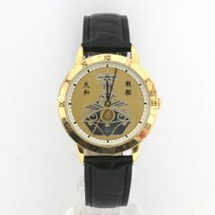  未使用保管品 戦艦大和 腕時計 メンズ 3針 クオーツ式 ローマ数字インデックス 25年4月電池交換 札幌市 清田区 平岡の画像