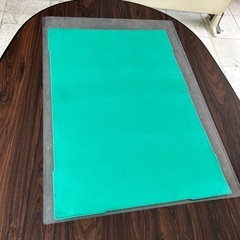 オフィス机に敷く透明マット2枚の画像