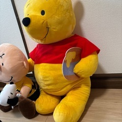 ぬいぐるみ 3点 スヌーピー チャーリーブラウン くまのプーさんの画像