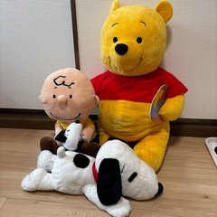 ☆くまのプーさん☆ぬいぐるみ 3体セット☆中古品☆ダメージ有