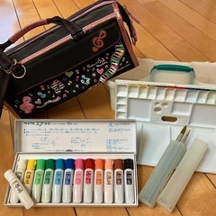 【SOLD】水彩絵の具セット　小学生女児