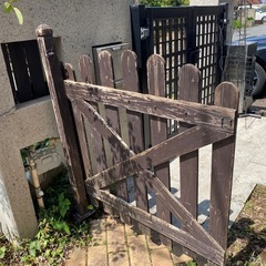 木製ガーデン門扉