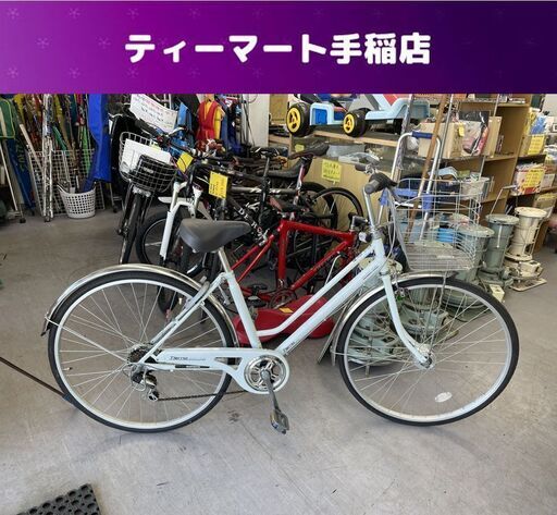 27インチ ６段変速自転車 鍵 ハンドルロック LEDライト ママチャリ 札幌市手稲区