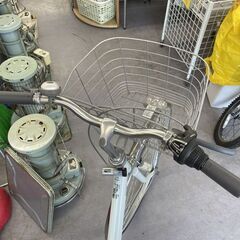 27インチ ６段変速自転車 鍵 ハンドルロック LEDライト ママチャリ 札幌市手稲区の画像