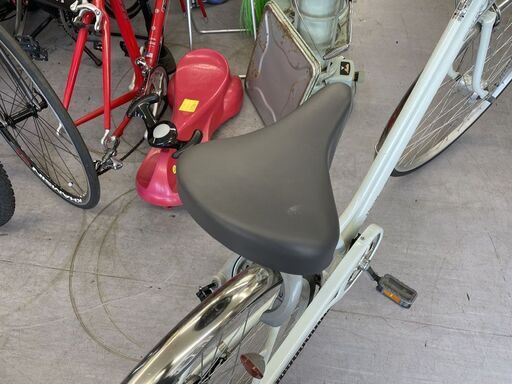 27インチ ６段変速自転車 鍵 ハンドルロック LEDライト ママチャリ 札幌市手稲区