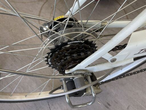 27インチ ６段変速自転車 鍵 ハンドルロック LEDライト ママチャリ 札幌市手稲区