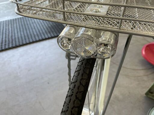 27インチ ６段変速自転車 鍵 ハンドルロック LEDライト ママチャリ 札幌市手稲区