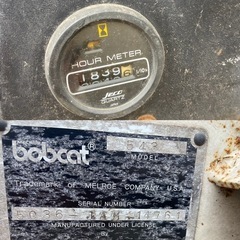 TCM ボブキャット543 BOBCAT 543  1839時間 中古 作動確認済み 海運可の画像