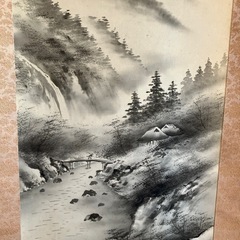 【お値下げしました】掛け軸　筆者は平野翠雪の画像