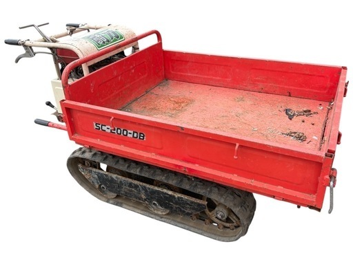 NO.2345【直接引取り限定】動作品 サンケー 剛力 SC-200-DB 手動ダンプ式クローラー運搬車 農機具 中古