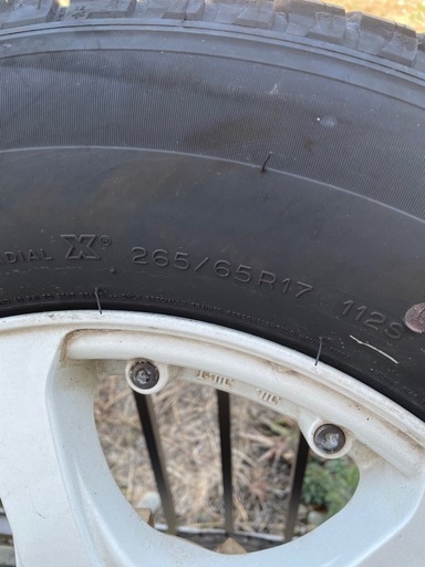 走行500キロ程度265/65r17ミシュラン夏タイヤホイール付きパジェロ　プラド等 オールテレーン パジェロ 17インチ 新品タイヤホイールセット Balano