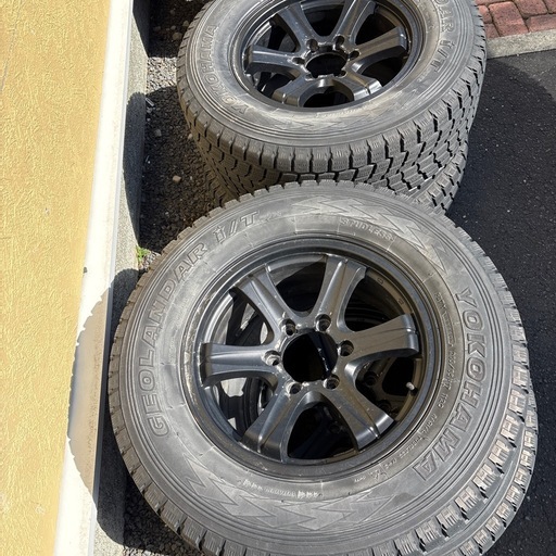 【引き取り先決定】yokohama 265/65R17 4本セットホイール付き