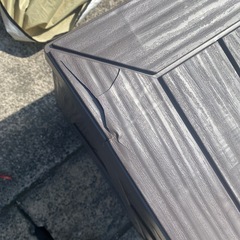 　Alebert 物置 収納庫 屋外 大型 454L 大容量 ベランダ収納 倉庫 ベランダストッカー 屋外収納 コンテナ 大型収納ボックス 室外収納 防水/耐久/耐熱 アウトドア収納 おしゃれ 幅132*奥行き61*高さ65cm (ブラウン) 
た 破損有り　新品 室外収納ケースの画像