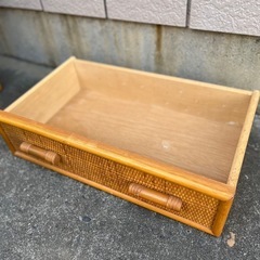 オシャレ収納棚 引き出し式収納ボックスの画像