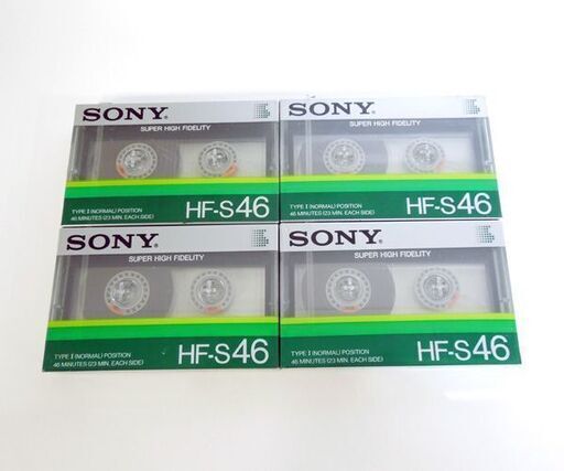 新品 当時物 SONY HF-S46 TYPEⅠノーマルテープ 46分 6本セット カセットテープ 希少 ソニー 札幌市 新道東店