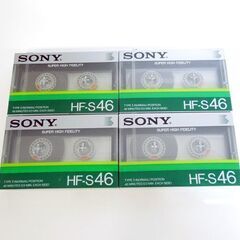 新品 当時物 SONY HF-S46 TYPEⅠノーマルテープ 46分 6本セット カセットテープ 希少 ソニー 札幌市 新道東店の画像