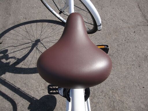 自転車 27インチ ホワイト 大日産業 DAINICHI シティサイクル LED