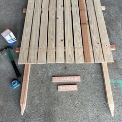 フェンス・板塀キット90×100杭釘付の画像