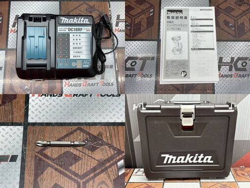 【未使用】マキタ Makita TD173DGXAB 充電式インパクトドライバ 18V バッテリ×2・充電器付き