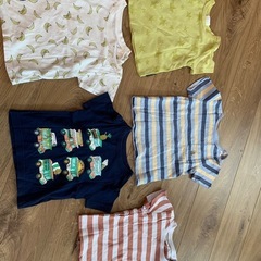 80cm 子供服 セット(Tシャツ5枚、半ズボン7枚)