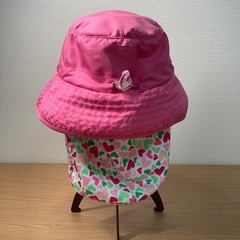 UVSKINZ ピンク バケットハット ハート柄の画像