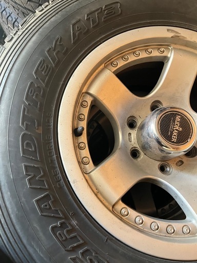 希少バリ山ランクルに履いていた265-70-16タイヤホイールセット