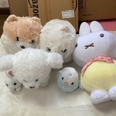 ぬいぐるみ　犬多め　ミッフィー