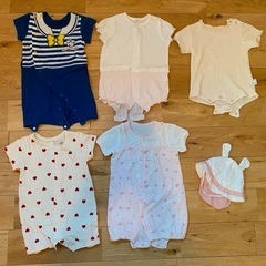 70sizeベビー服☆半そで5着+帽子