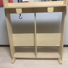コイズミ　ロフトベッド学習机のハンガーラック部分