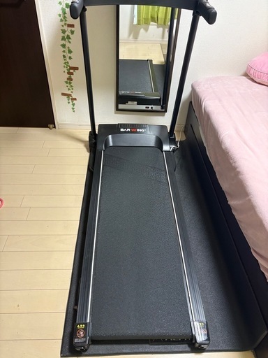 【引き取り限定】【東京都国分寺市】BARWING(バーウィング) ルームランナー ランニングマシン 時速1-16km  家庭用 折りた