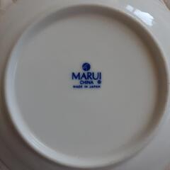 MARUI CHINA 取り皿4枚　ポピー　ヒナゲシ　虞美人草　直径約14cmの画像