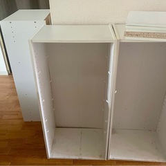 白　カラーボックス3個