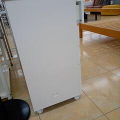 ★ジモティ割あり★  キッチンカウンター ホワイト・シルバー H85.5×D43.5×W120.5 クリーニング済み OJ8788の画像