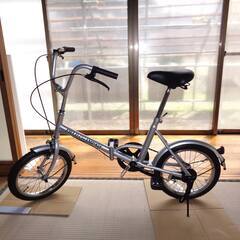 ほぼ新品の折りたたみ自転車の画像