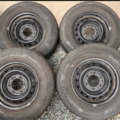 195/80R15 107/105ハイエースホイールセット ブリヂストン夏タイヤ①