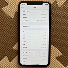 iPhone XR 本体　coral コーラル　128GB 箱付き　カメラ不良 の画像